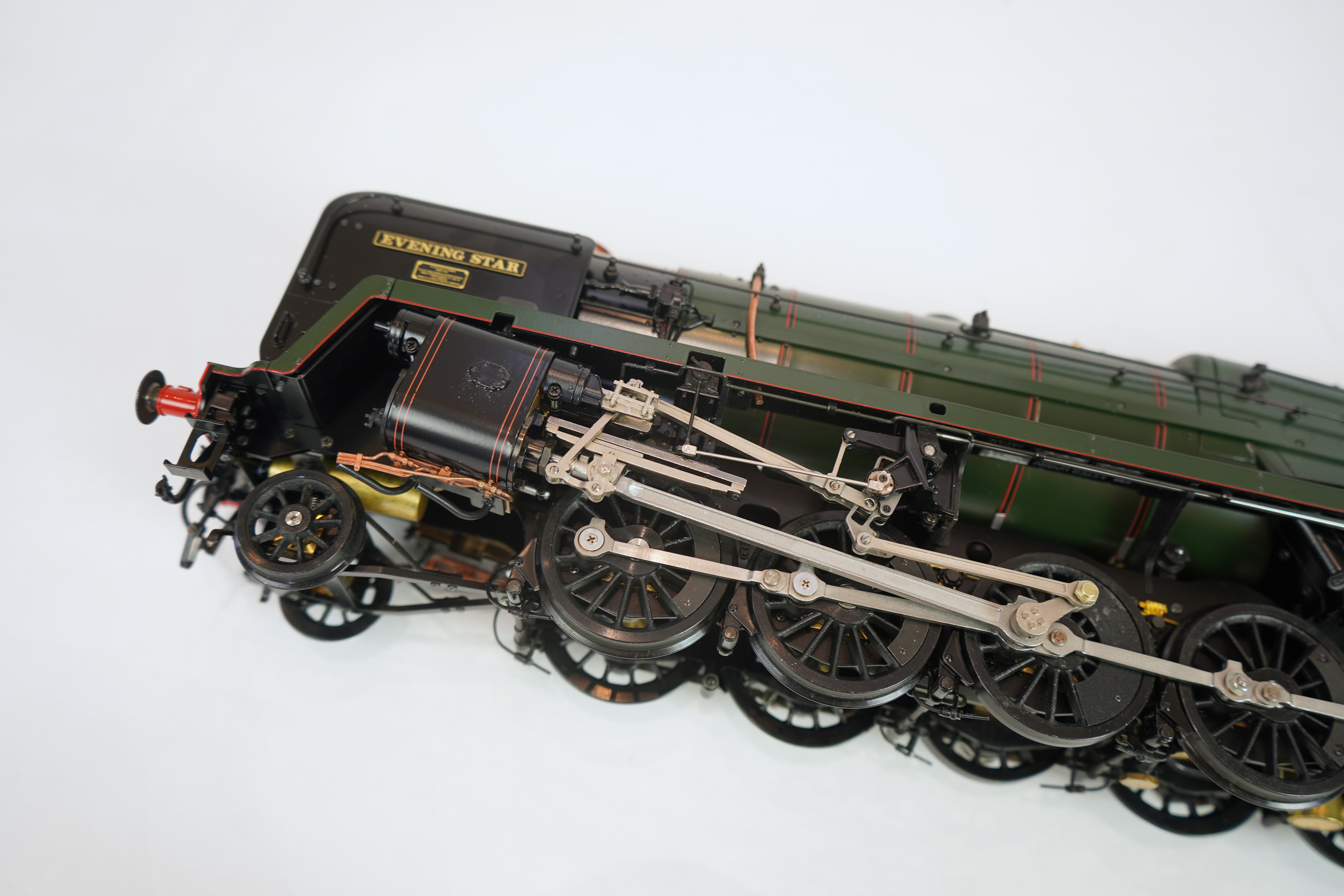 A Gauge One Aster Hobbies live steam BR Class 9F, 2-10-0 tender locomotive, Evening Star 92220, the factory ‘Built Up’ version, spirit fired working two cylinder motion, with assembly instructions, operating instructions